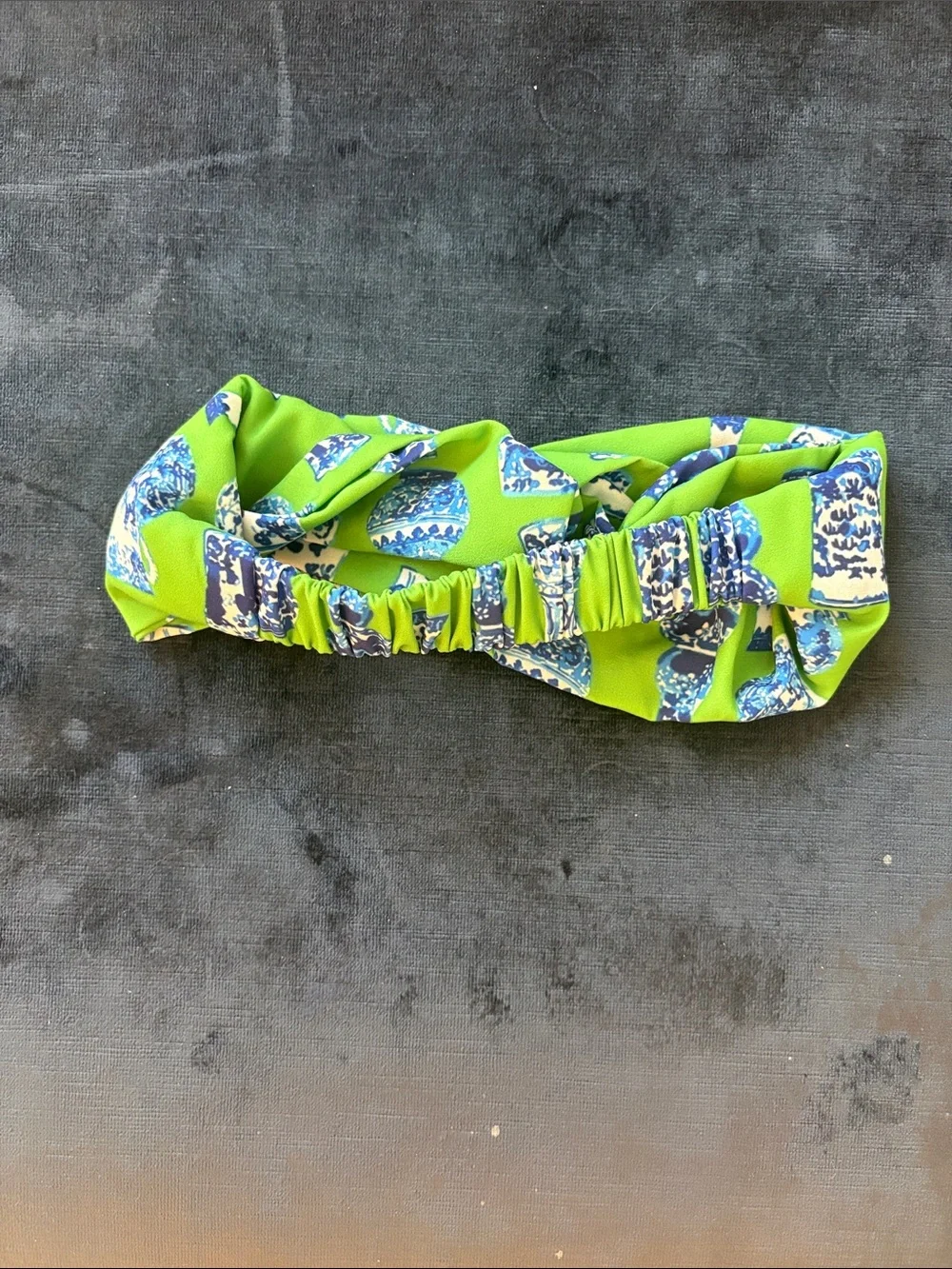 Chinoiserie Patterned Knot Headband